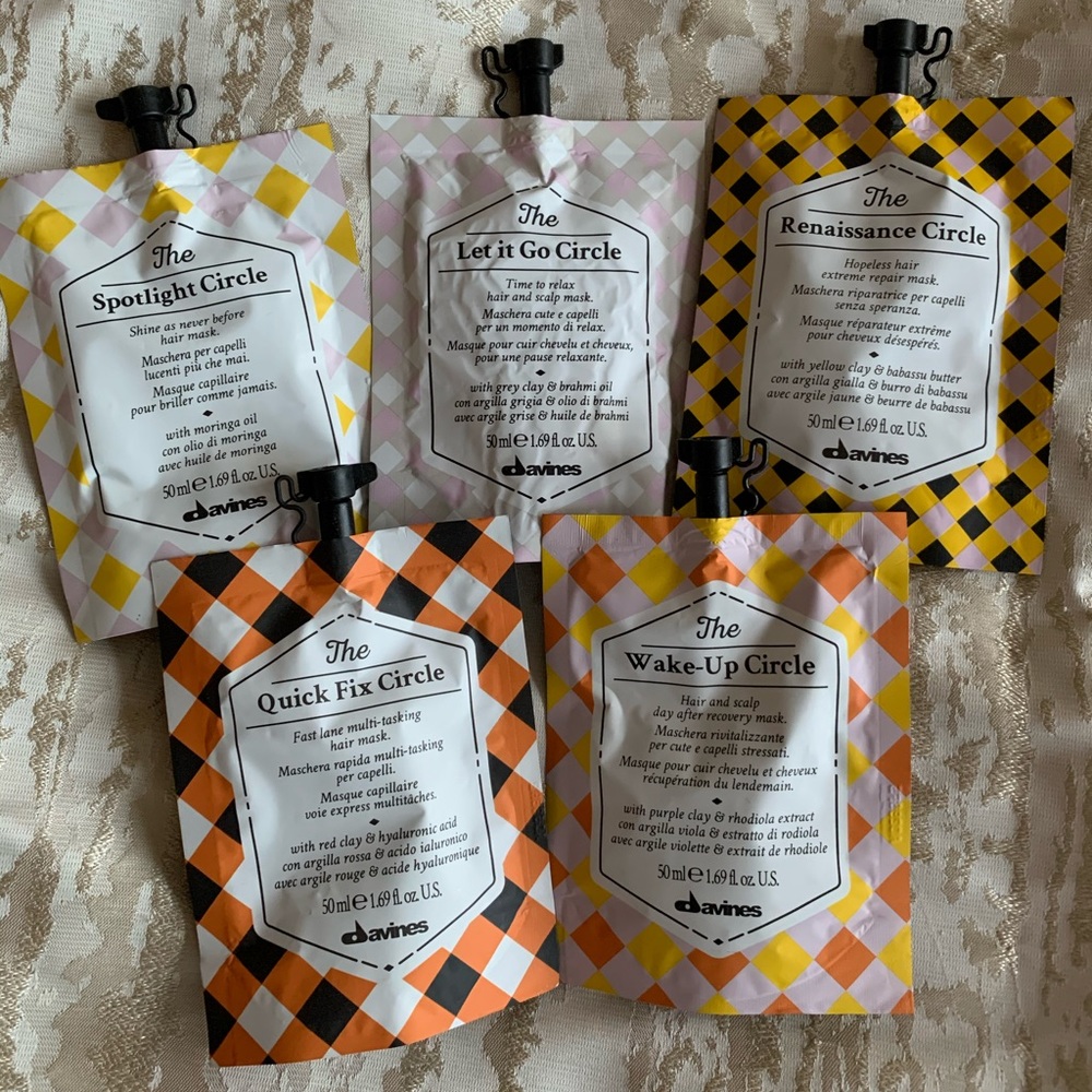 Sabine’s hair and scalp masks